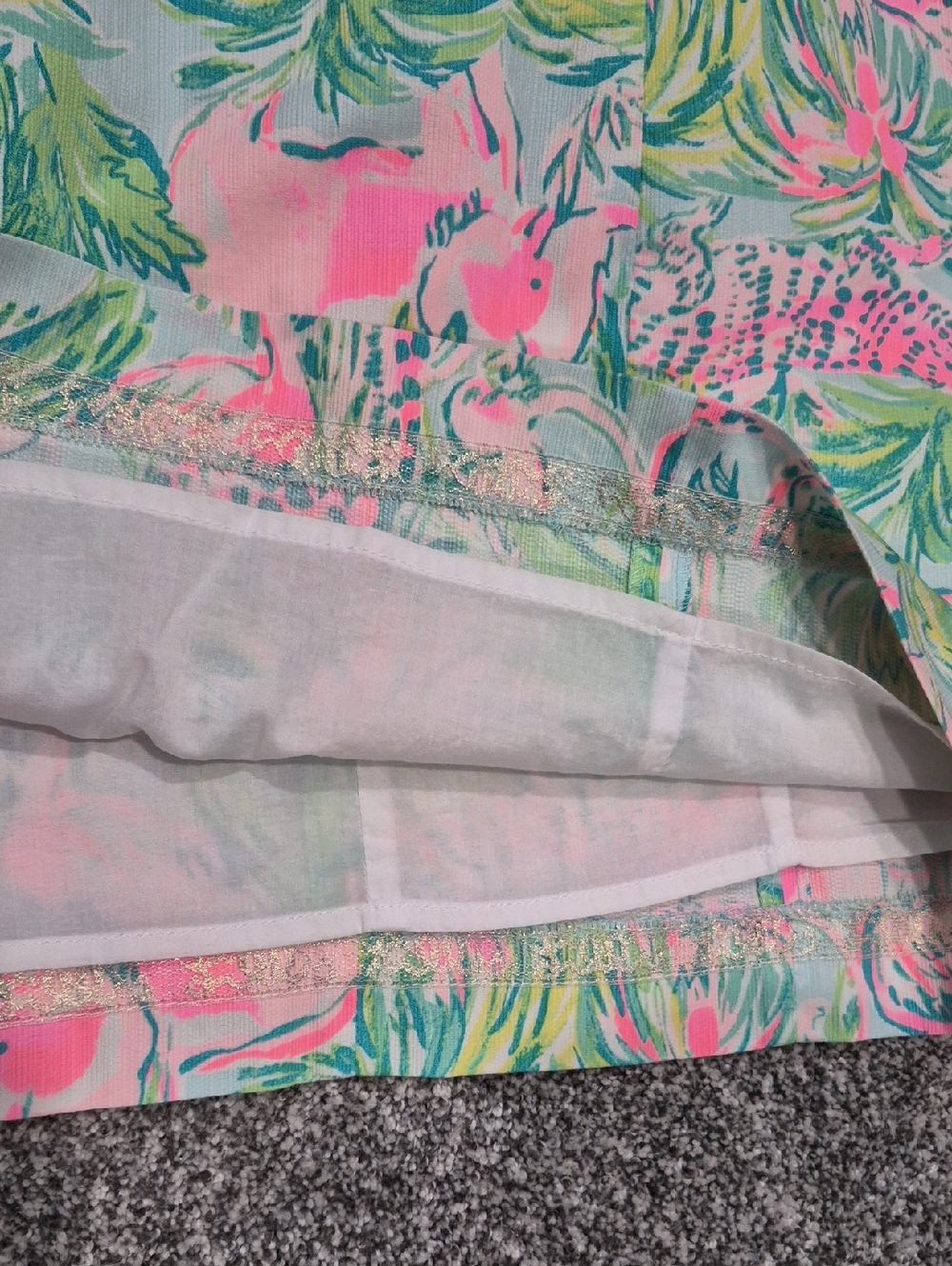 Lilly Pulitzer Mila Shift Dress Seasalt Blue on Parade Size 8 Nwot - Picture 3 of 8